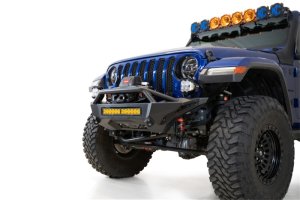 Jeep Wrangler Bumper - Front - Addictive Desert Designs - Stealth Fighter - Hammer Black - `18-`23